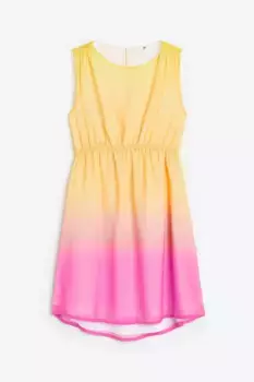 Шифоновое платье H&M, розовый
