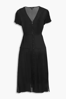 Шифоновое платье McCormick RAG & BONE, черный