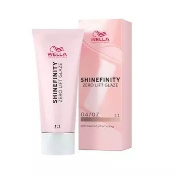 Shinefinity 04/07 Краска для волос «Горький шоколад», 60 мл, Wella