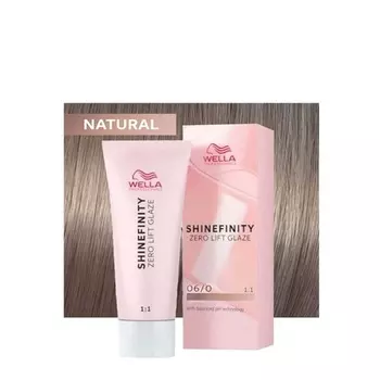 Shinefinity Natural Base 06/0 Темный натуральный блондин 60 мл Полуперманентная краска для волос 60 мл, Wella