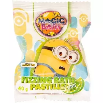 Шипучие пастилки для ванн 40 г Minions