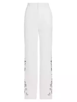 Широкие брюки Collins Hot Fix Cinq Sept, цвет ivory black