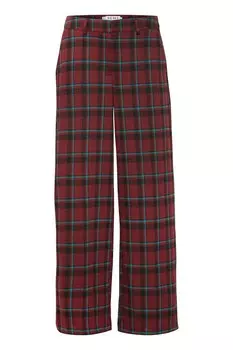 Широкие брюки Ichi, цвет Wine Red
