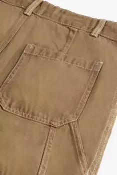 Широкие брюки-карго H&M, бежевый