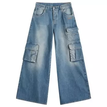 Широкие брюки карго Off-White, синий