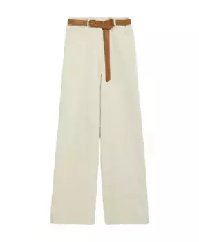 Широкие брюки Max Mara Studio, бежевый