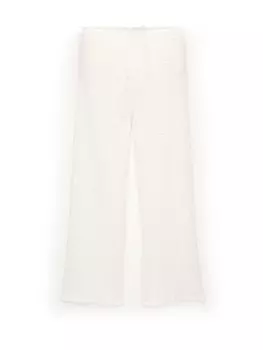 Широкие брюки Pull&Bear, цвет Ivory