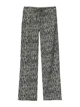 Широкие брюки Pull&Bear, цвет Khaki/Pastel Green