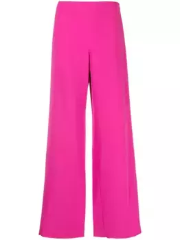 Широкие брюки с завышенной талией EMPORIO ARMANI, розовый