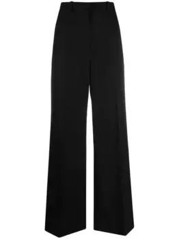 Широкие брюки строгого кроя Lanvin, черный
