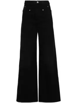 Широкие джинсы Lemony ISABEL MARANT, черный