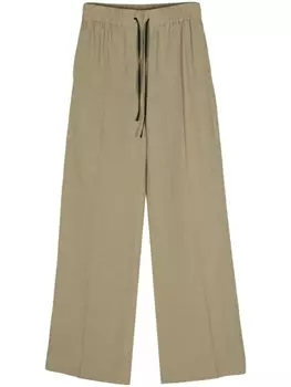 Широкие льняные брюки Paul Smith, зеленые