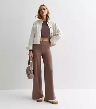 Широкие леггинсы New Look, светло-коричневый