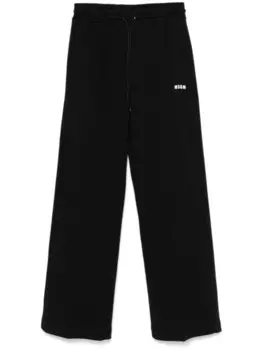 Широкие спортивные брюки MSGM, черный