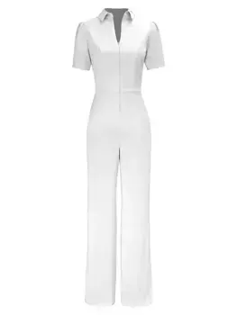 Широкий комбинезон Gloria Dress The Population, цвет off white