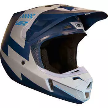 Шлем V2 Master MX FOX, серый/синий