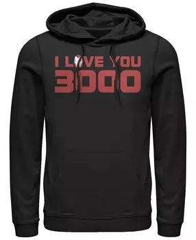 Шлем железного человека marvel men's avengers endgame i love you 3000, толстовка с капюшоном Fifth Sun, черный