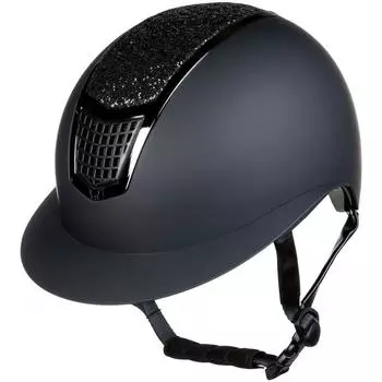 Шлем женский GLAMOUR SHIELD черный/черный HKM, черный черный