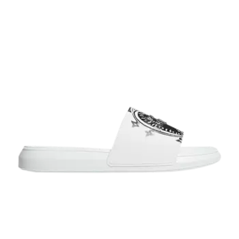Шлепанцы Alexander McQueen Pool Slide 'Heart Logo - White', белый