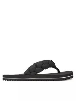 Шлепанцы Braided Thong Beach Sandal EN0EN02877 Tommy Jeans, черный
