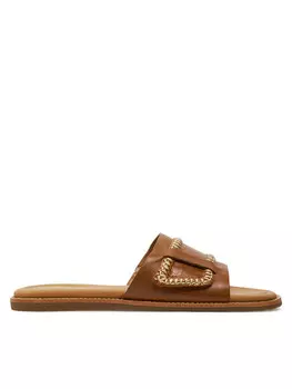 Шлепанцы Clarks, коричневый