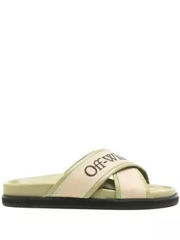 Шлепанцы Cloud Crossover Off-White, зеленый