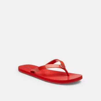 Шлепанцы COACH Zayn, цвет Miami Red