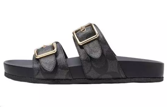 Шлепанцы COACH Женские, Black