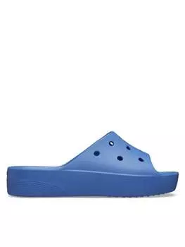 Шлепанцы Crocs Classic Platform Slide, синий