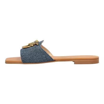 Шлепанцы Denim Flat Slippers Pinko, синий