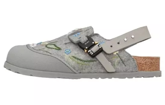 Мужские мюли Dior By Birkenstock, серый/зеленый