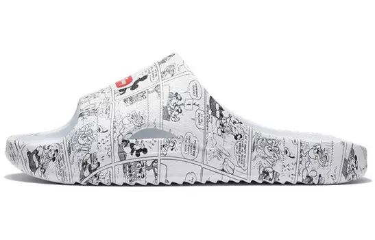 Шлепанцы Disney X Disney мужские белые/черные Lining