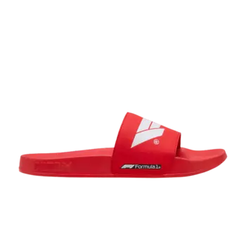 Шлепанцы Formula 1 x Leadcat 2.0 Slide 'Logo - Pop Red', красный