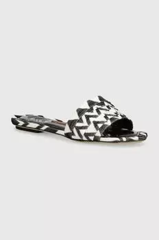 Шлепанцы Gia Flat Missoni, черный