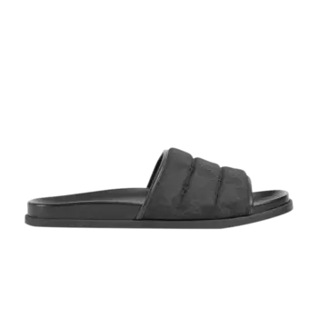 Шлепанцы Gucci Slide Sandal 'GG Canvas - Black', черный