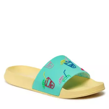Шлепанцы Happy Socks, зеленый