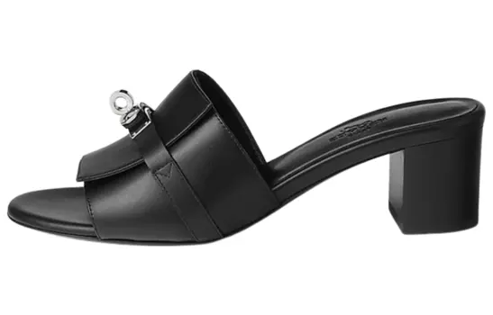 Женские босоножки Hermes Kelly, черный