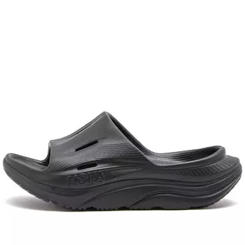 Шлепанцы мужские HOKA ONE ONE Ora Recovery Slide 3 на толстой подошве, черный