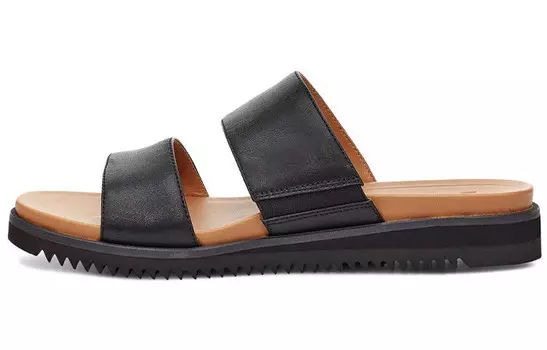 Шлепанцы и сланцы UGG Zyle Slide Soft Sole Cozy Flat Heel Black Sandals Women's