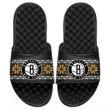 Шлепанцы ISlide Brooklyn Nets, черный