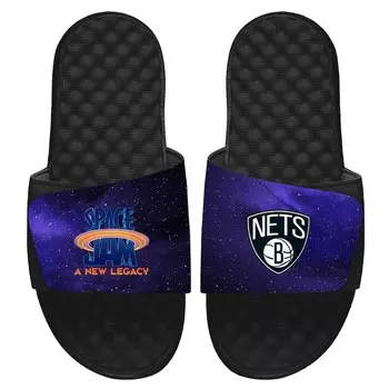 Шлепанцы ISlide Brooklyn Nets, черный