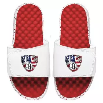 Шлепанцы ISlide Brooklyn Nets, красный