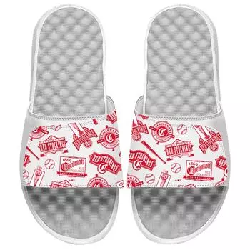 Шлепанцы ISlide Cincinnati Reds, белый