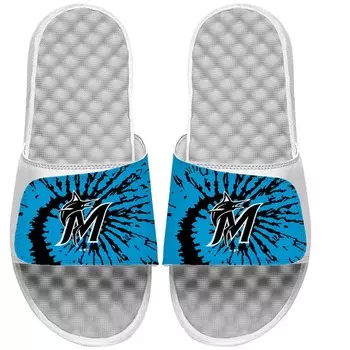 Шлепанцы ISlide Miami Marlins, белый