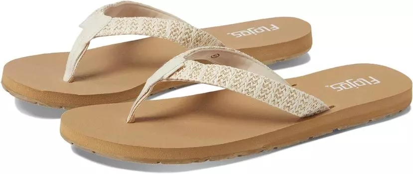 Шлепанцы Juno Weave Flojos, цвет Ivory Metallic