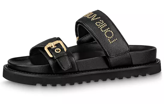 Женские шлепанцы Louis Vuitton Paseo Comfort, черный