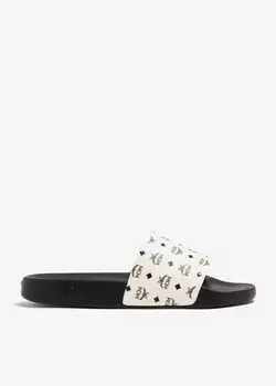 Шлепанцы Mcm Monogram, белый