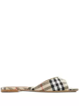 Шлепанцы Mews Check Burberry, нейтральный