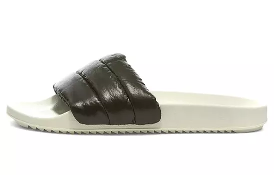 Шлепанцы мужские черные/белые Rick Owens