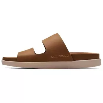 Шлепанцы мужские коричневые Clarks